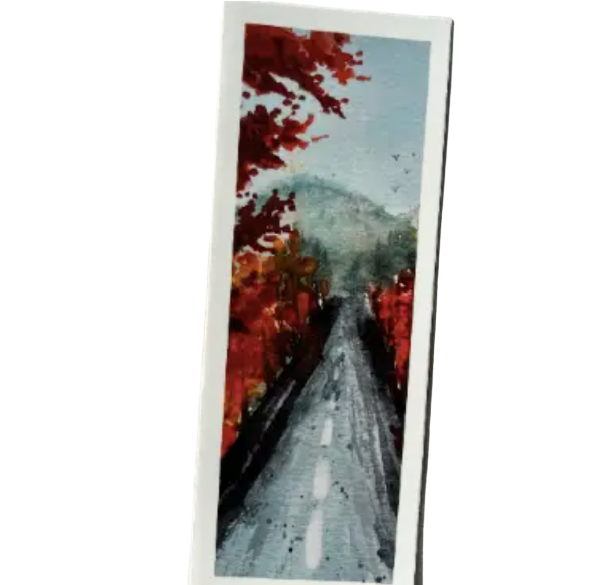 Autumn / Fall Leaves Landscape Watercolor Bookmarks 4-Pack