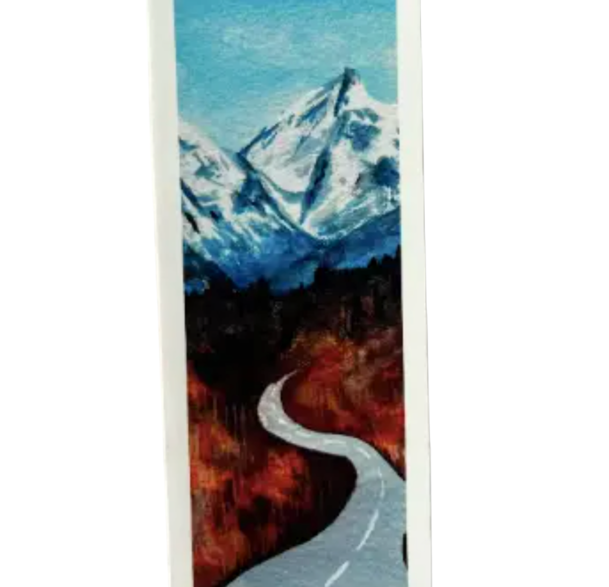 Autumn / Fall Leaves Landscape Watercolor Bookmarks 4-Pack