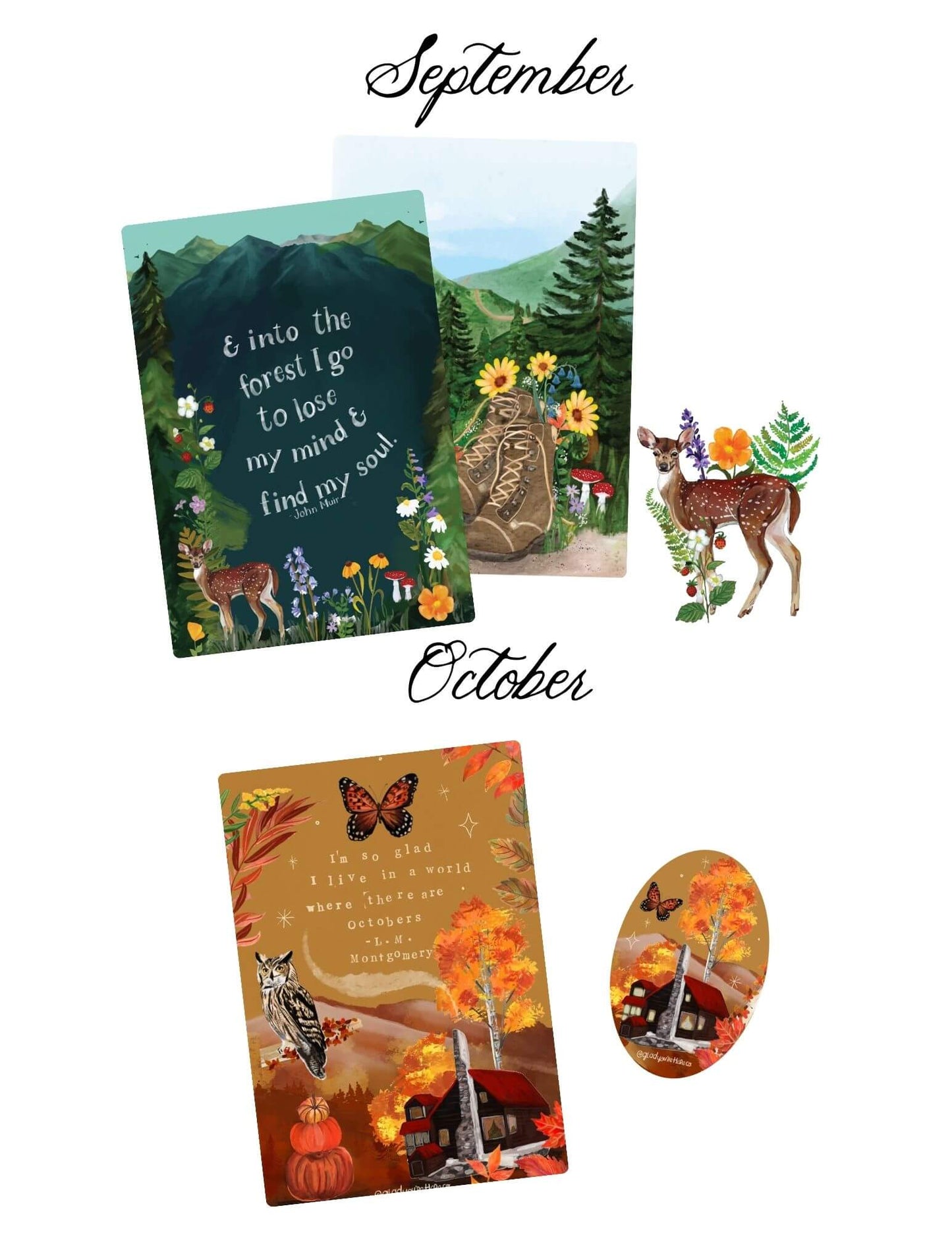 Wild Petals Postal Service - Monthly Postcard Subscription