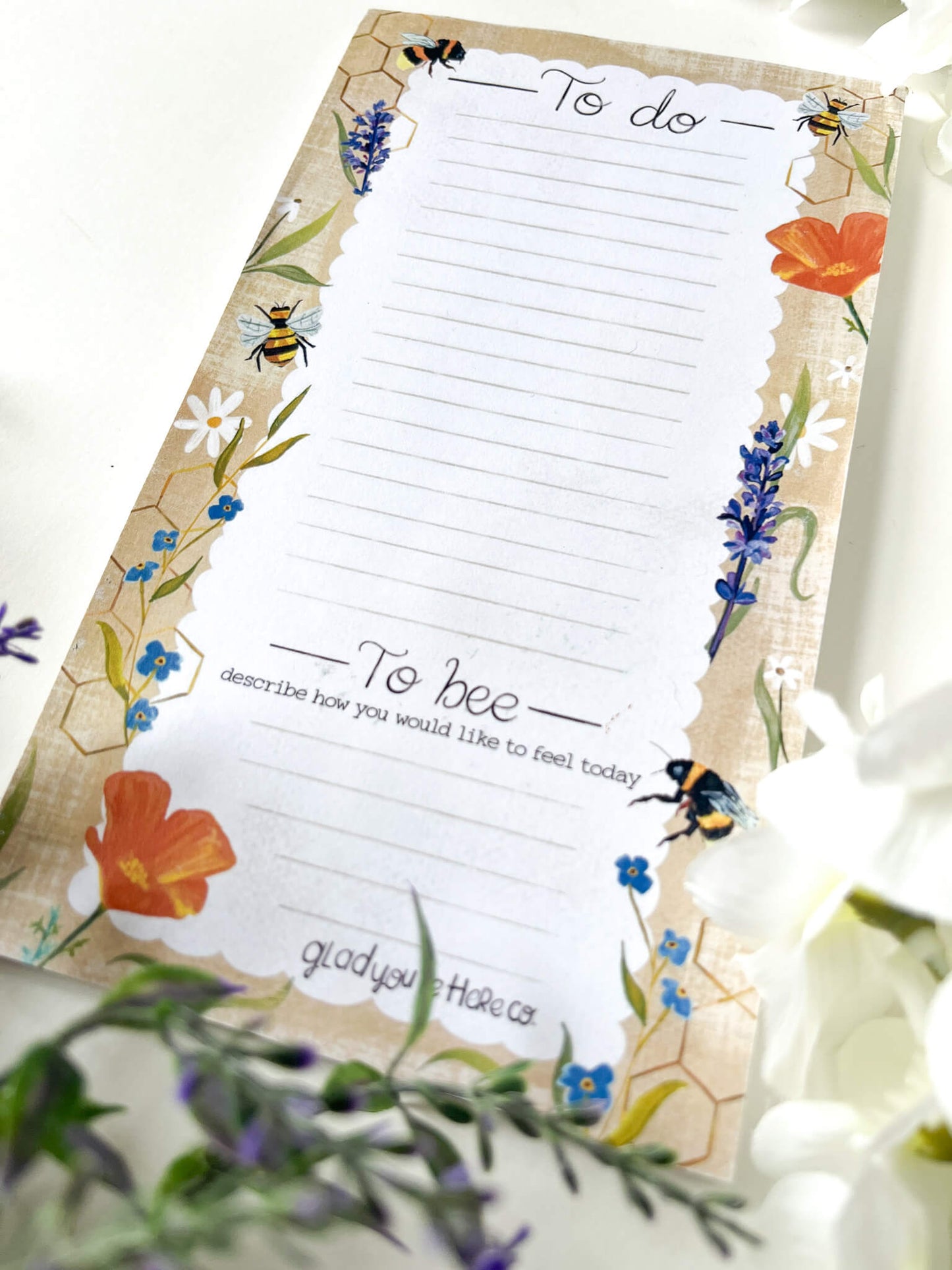 Bee Magnetic Notepad
