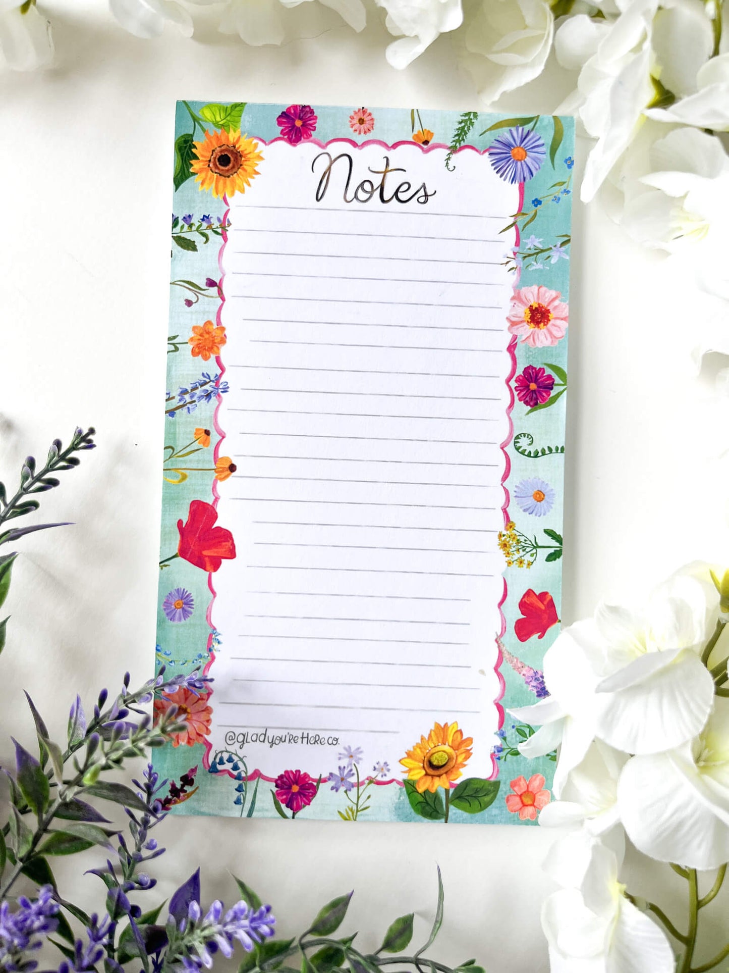 Floral Wildflower Notepad