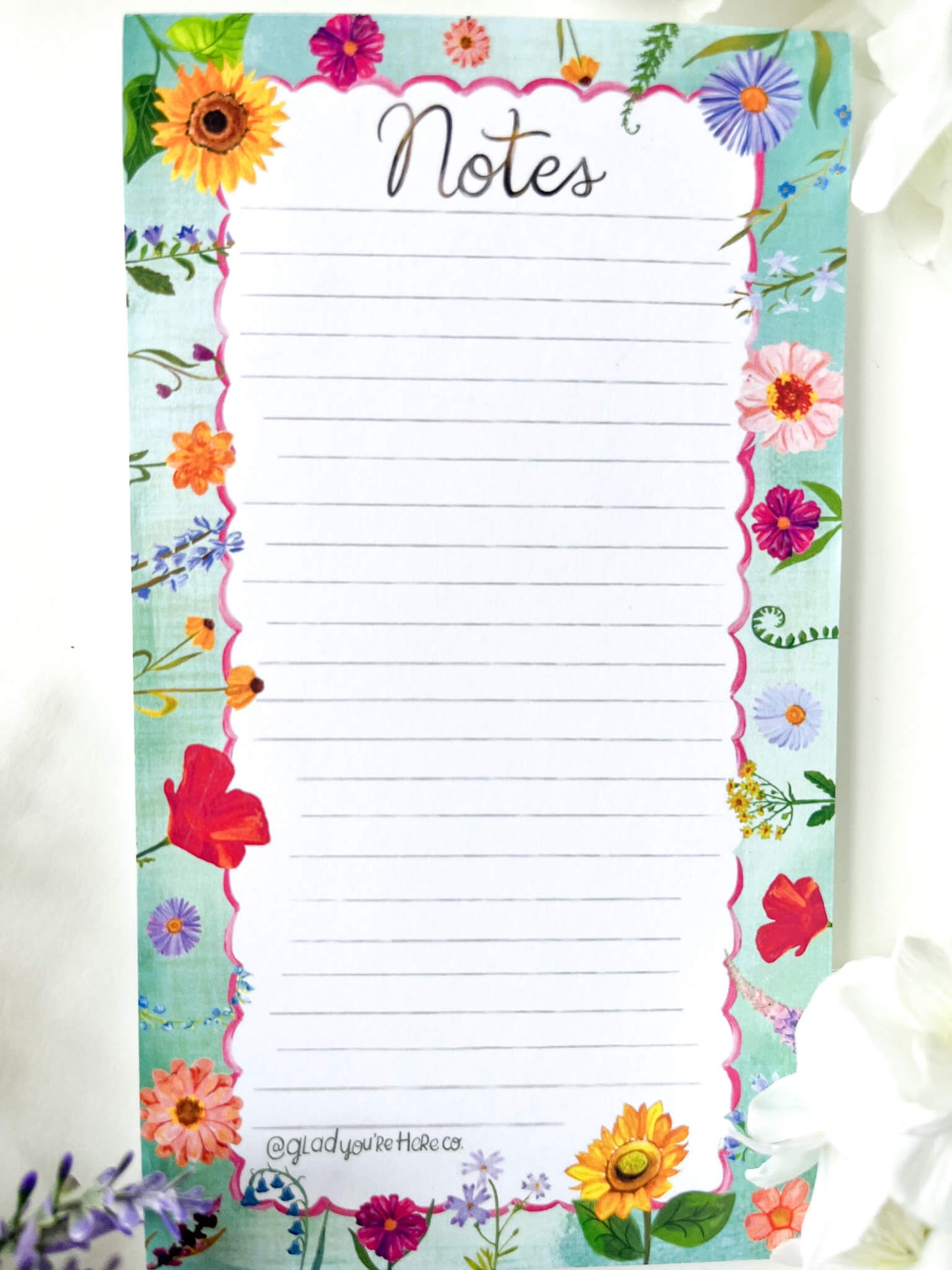 Floral Wildflower Notepad
