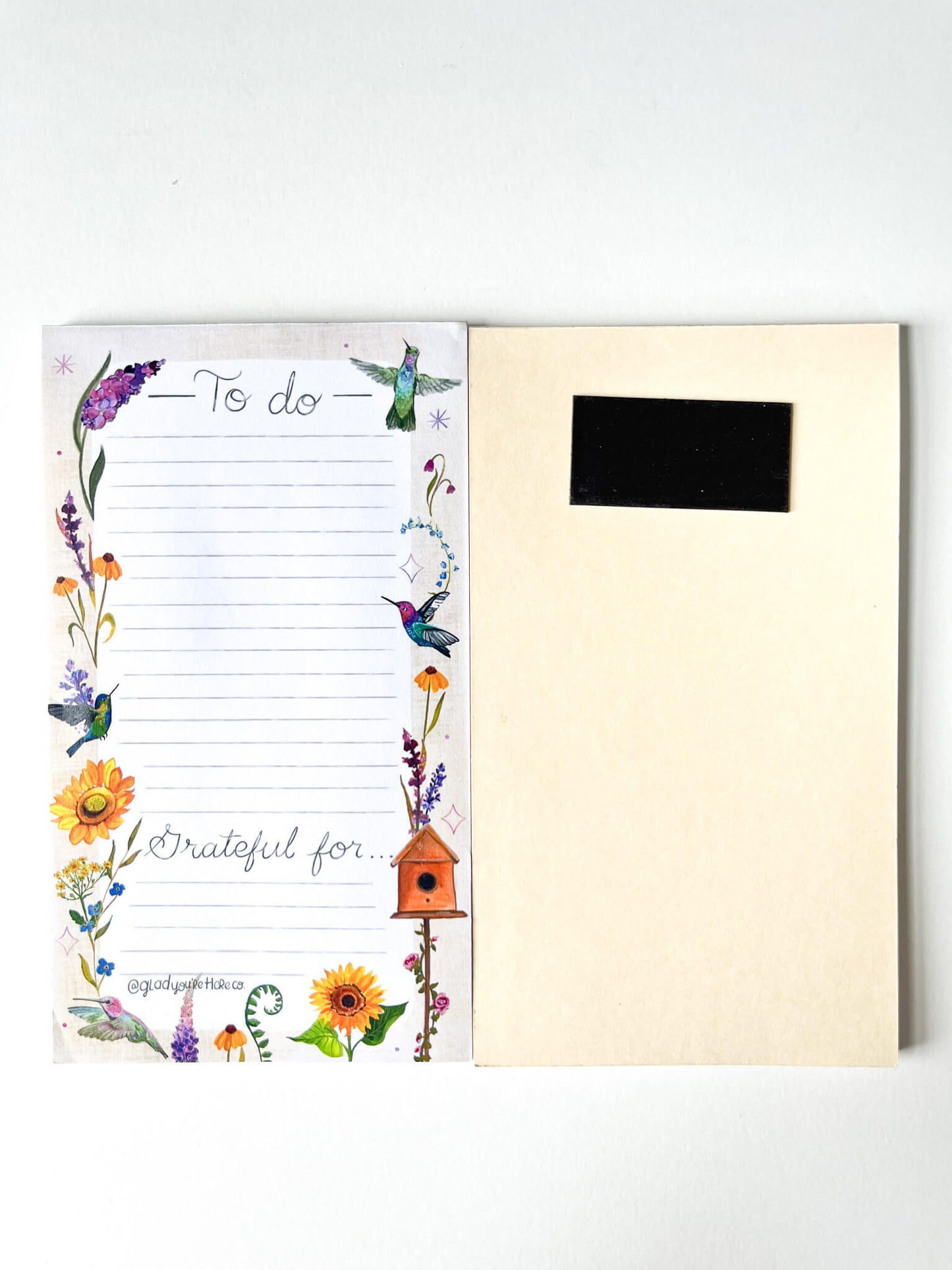 Hummingbird Floral Notepad