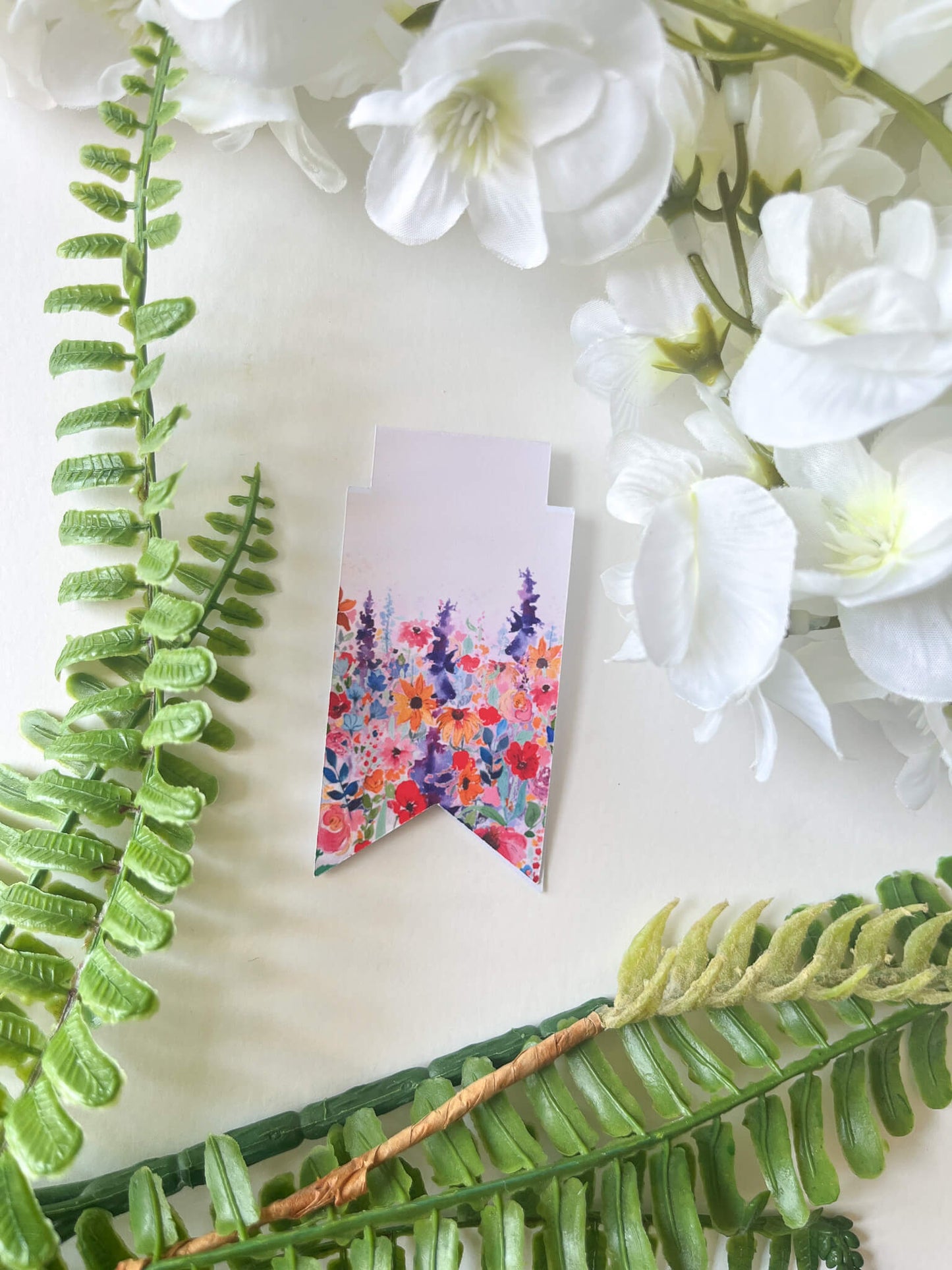 Watercolor Wildflower Magnetic Bookmark