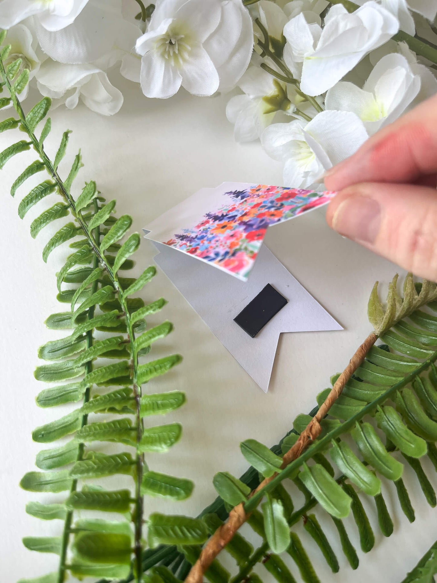 Watercolor Wildflower Magnetic Bookmark