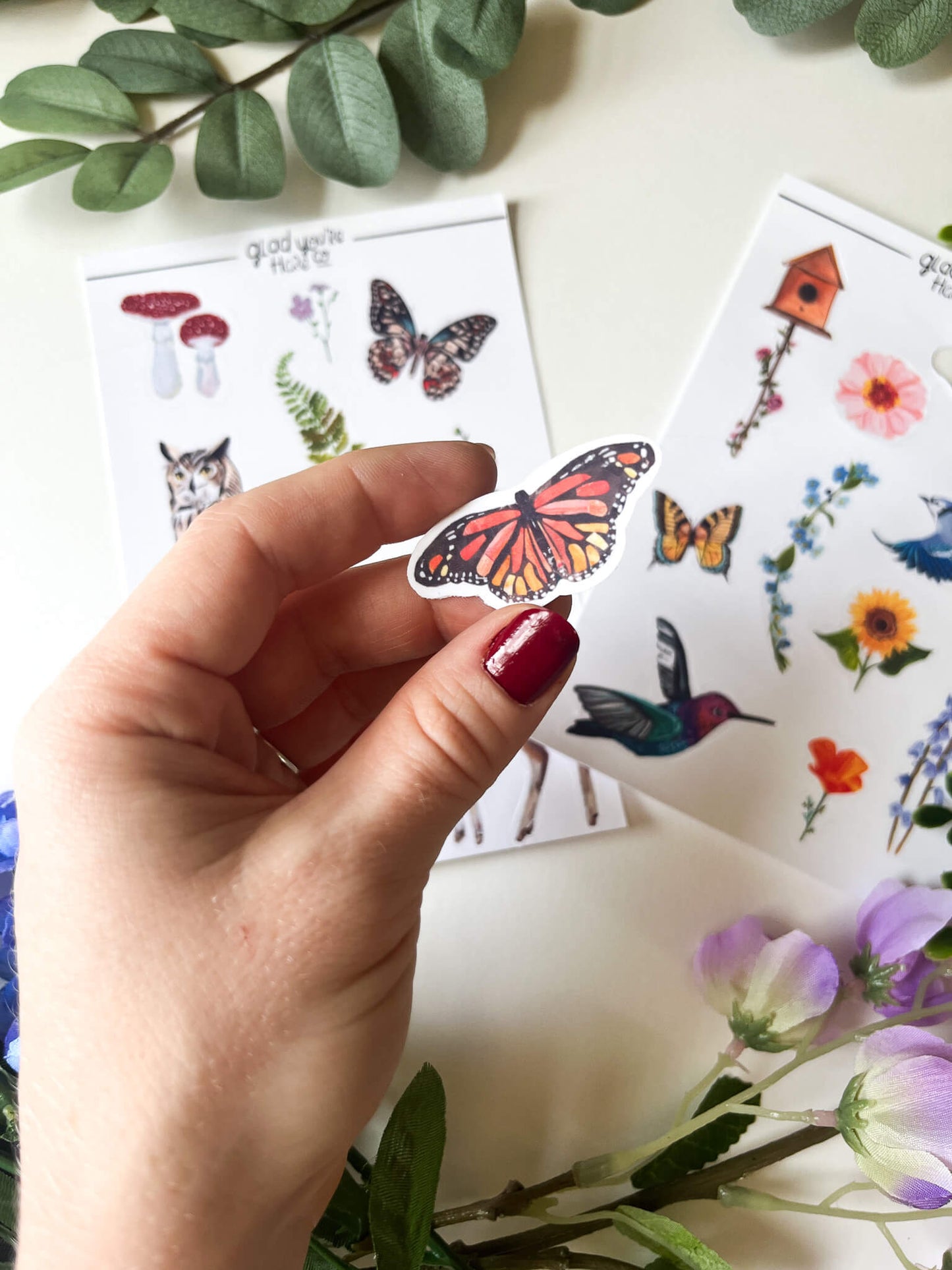 Woodland Flutters Sticker Pack Set of Two