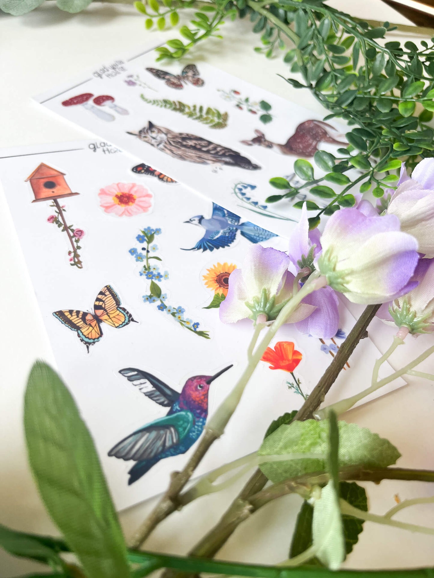 Woodland Flutters Sticker Pack Set of Two