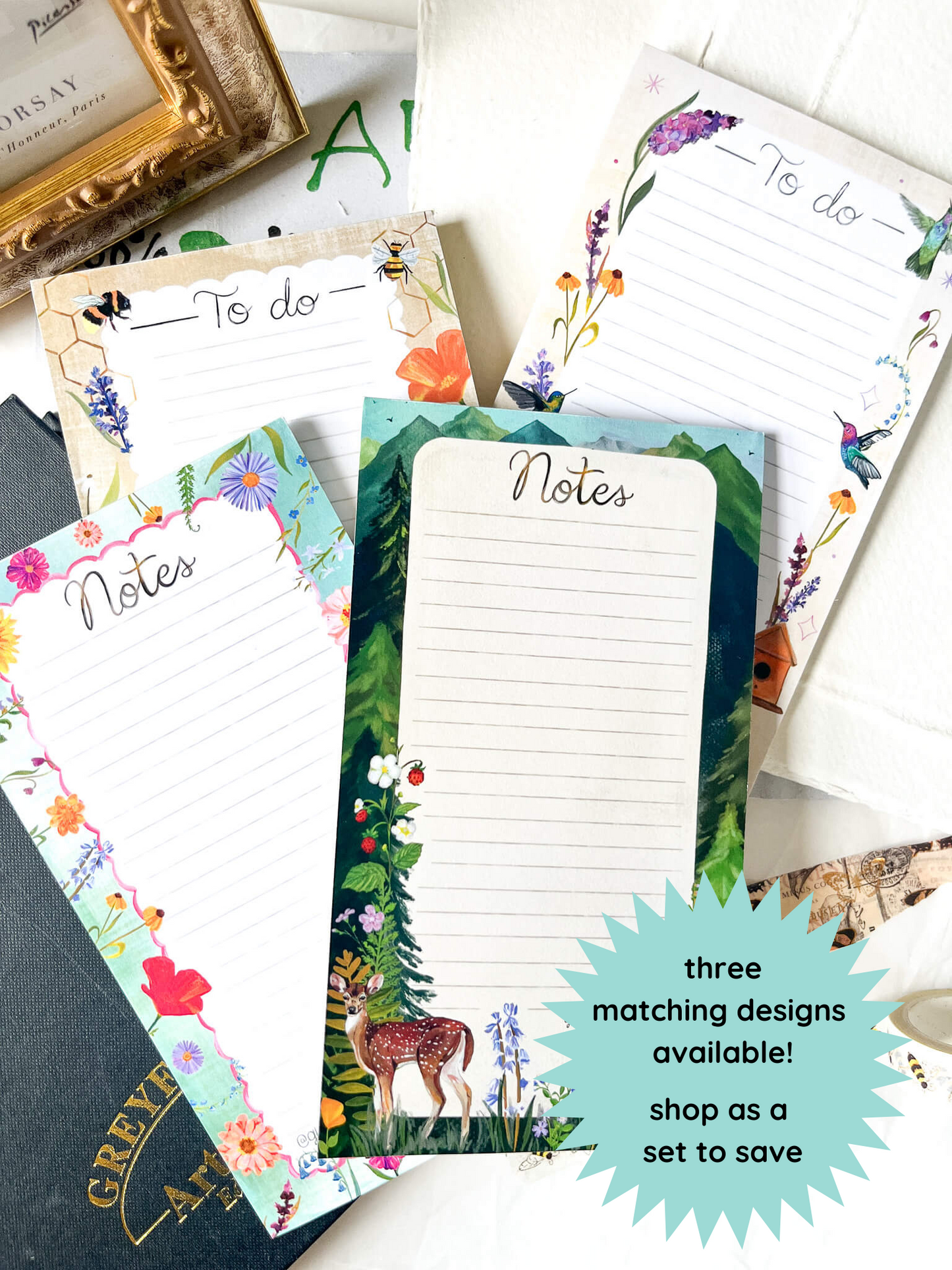 Floral Wildflower Notepad