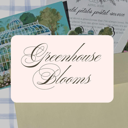 Greenhouse Blooms: teal greenhouse