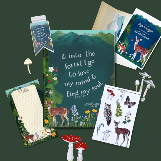 Woodland Stationary Set