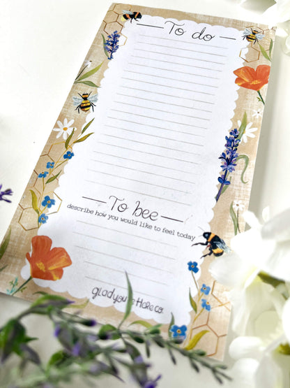 Bee Magnetic Notepad
