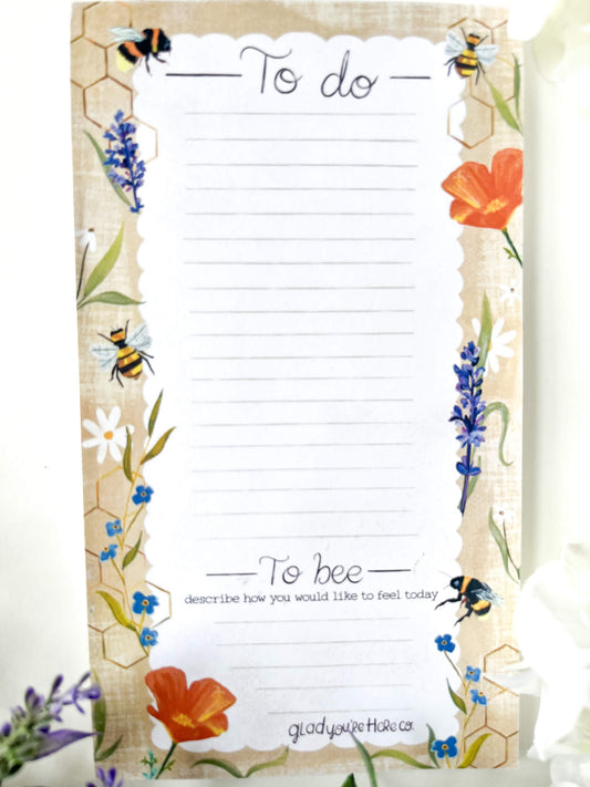 Bee Magnetic Notepad