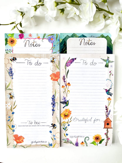 Soft Wings & Wild Things Notepad Set