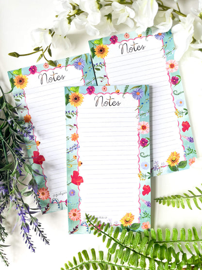 Floral Wildflower Notepad