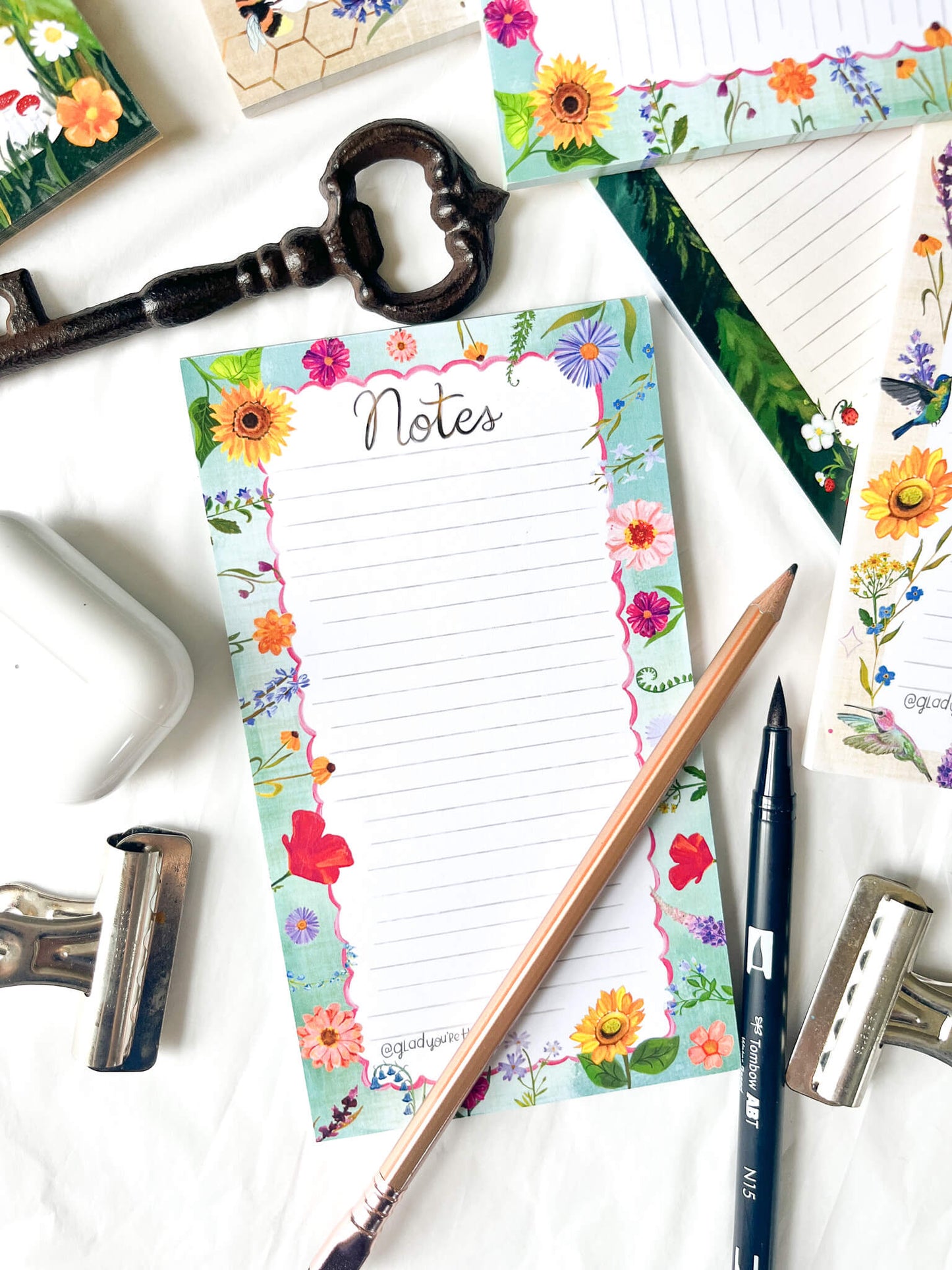 Floral Wildflower Notepad