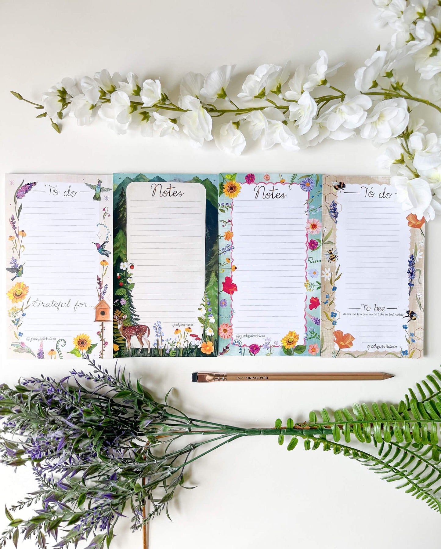 Soft Wings & Wild Things Notepad Set