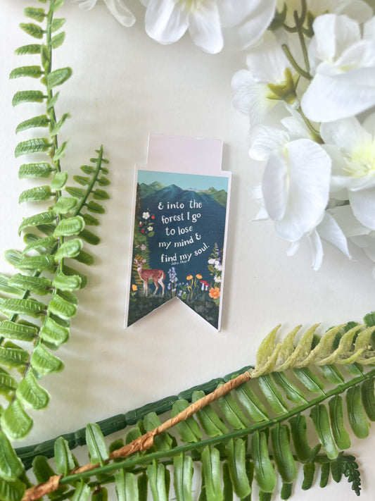 Into the Wild Quote Magnetic Bookmark