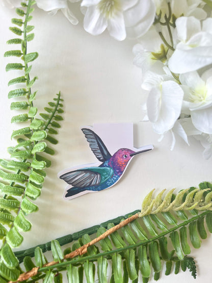 Hummingbird Butterfly Magnetic Bookmark