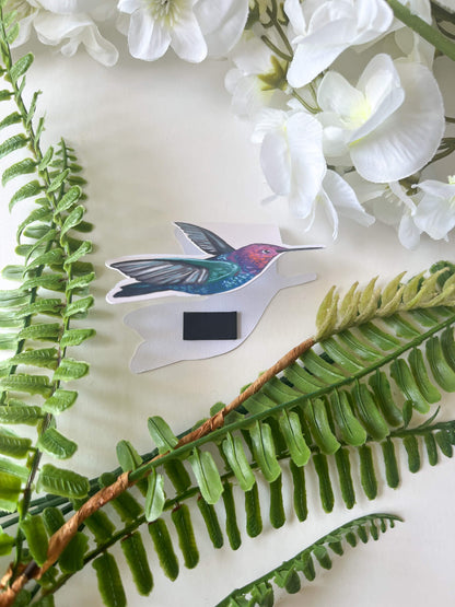 Hummingbird Butterfly Magnetic Bookmark