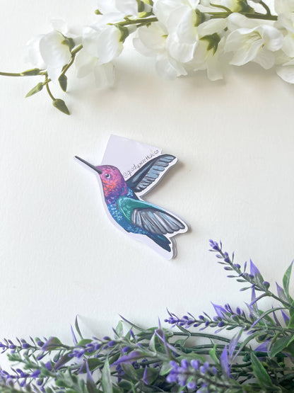 Hummingbird Butterfly Magnetic Bookmark