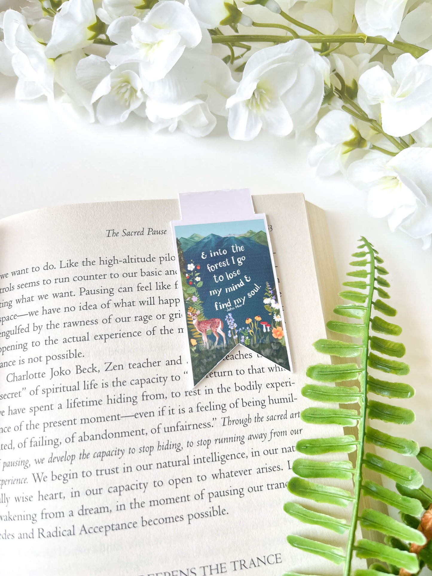 Into the Wild Quote Magnetic Bookmark