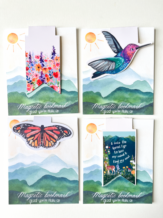 Wilderness Magnetic Bookmark Four Pack
