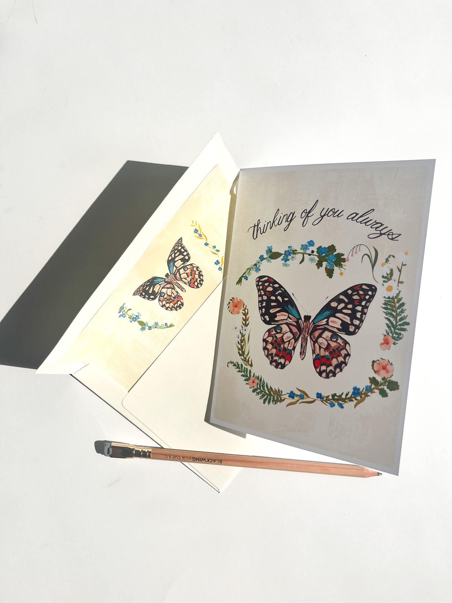 Nature-Themed Greeting Card Set – 4-Pack Illustrated Cards with Matching Envelopes | Birthday, Thank You, Encouragement & Everyday