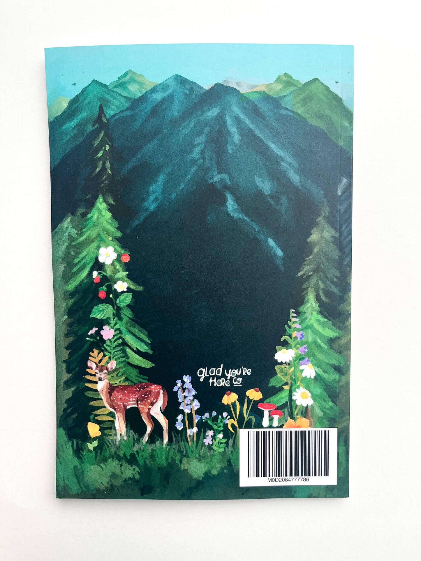 Wilderness Forest Notebook – Softcover, 100 Lined Pages, Nature Corner Art, Inspirational John Muir Quote