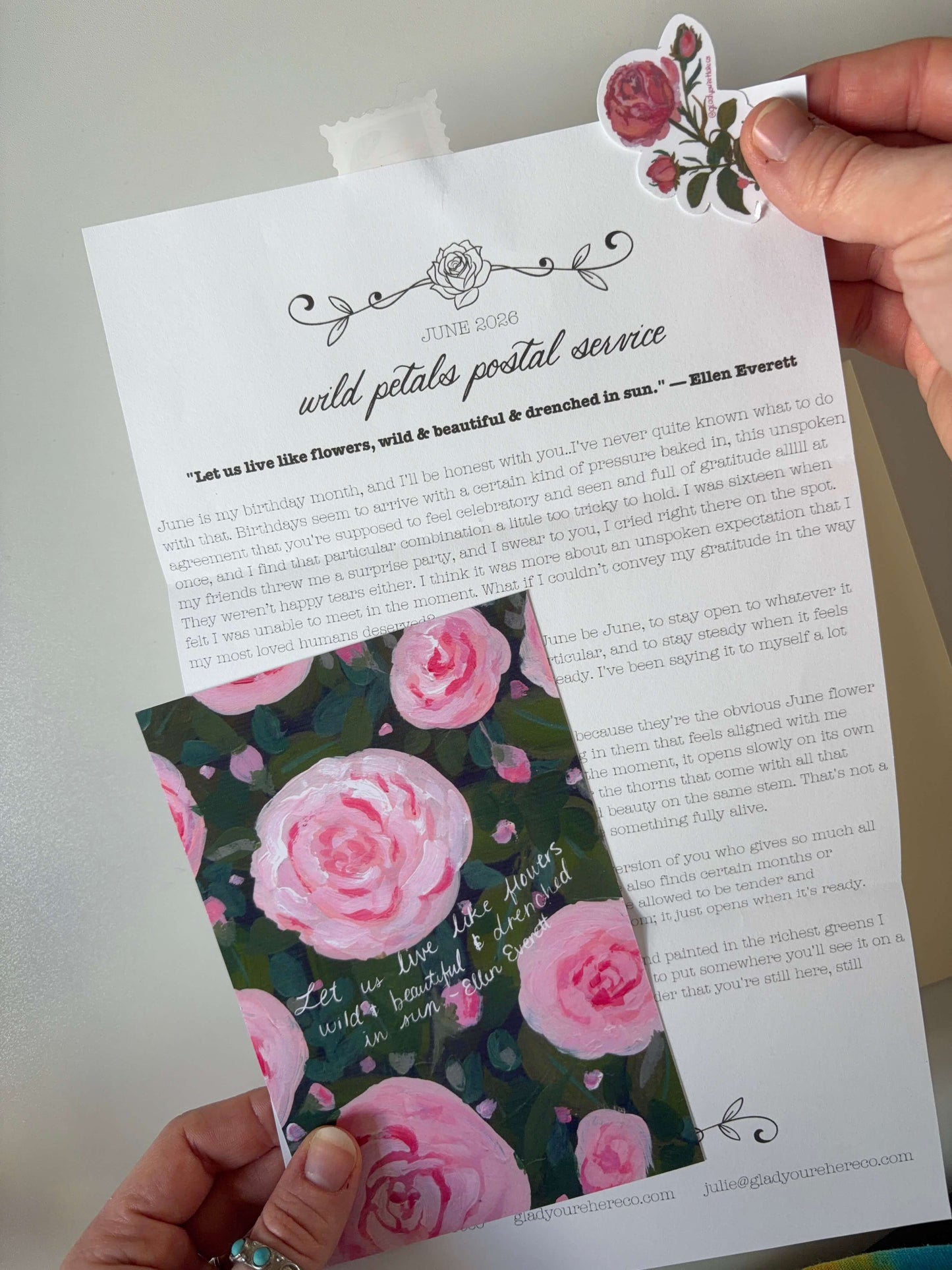 Wild Petals - Monthly Art Postcard Club