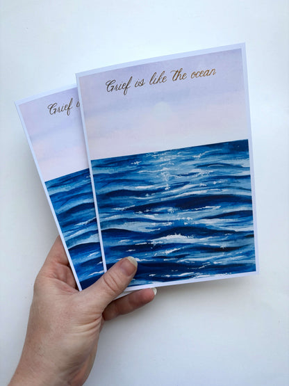 Grief is like the Ocean Card