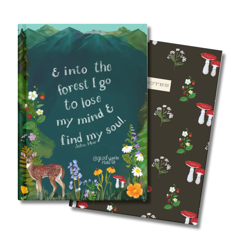 Forest Desk Set – Nature-Inspired Stationery + Washi Tape Bundle