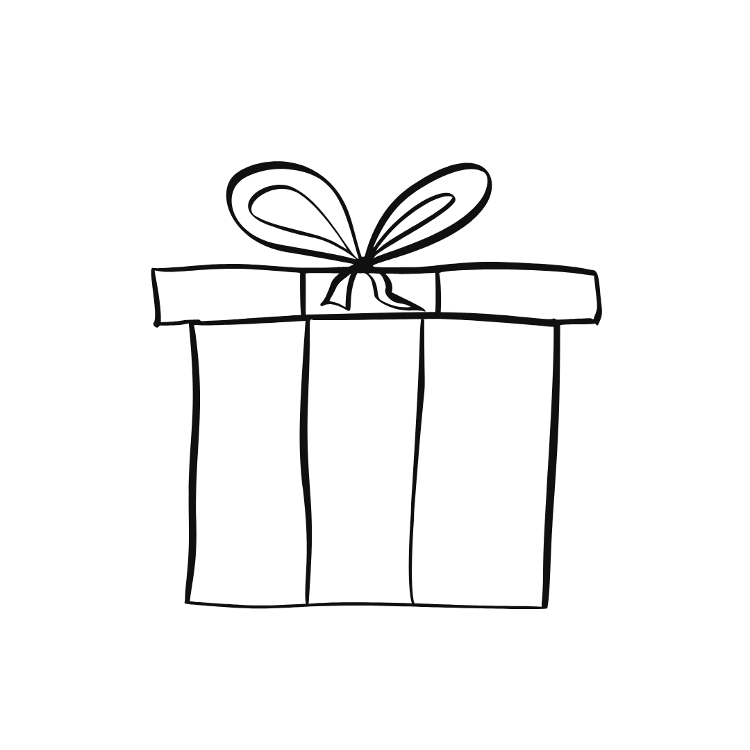 gift box graphic translucent 