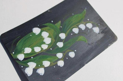 Decorative tray with a floral design on a white background