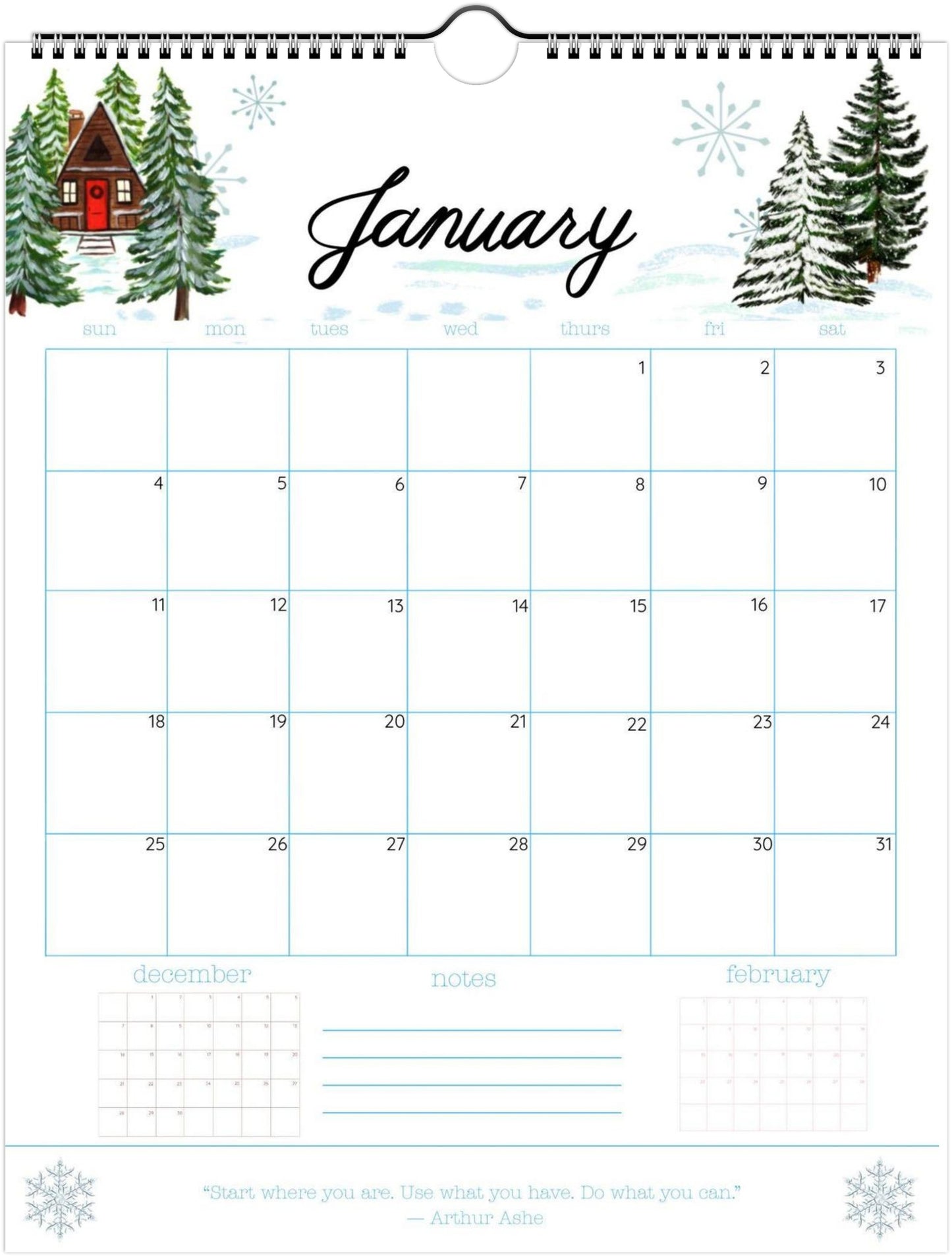 2026 Nature-Inspired Wall Calendar – Botanical & Floral Artwork | 12-Month Hanging Calendar with Hand-Painted Illustrations (Pre-Order Ships Sept. 15)